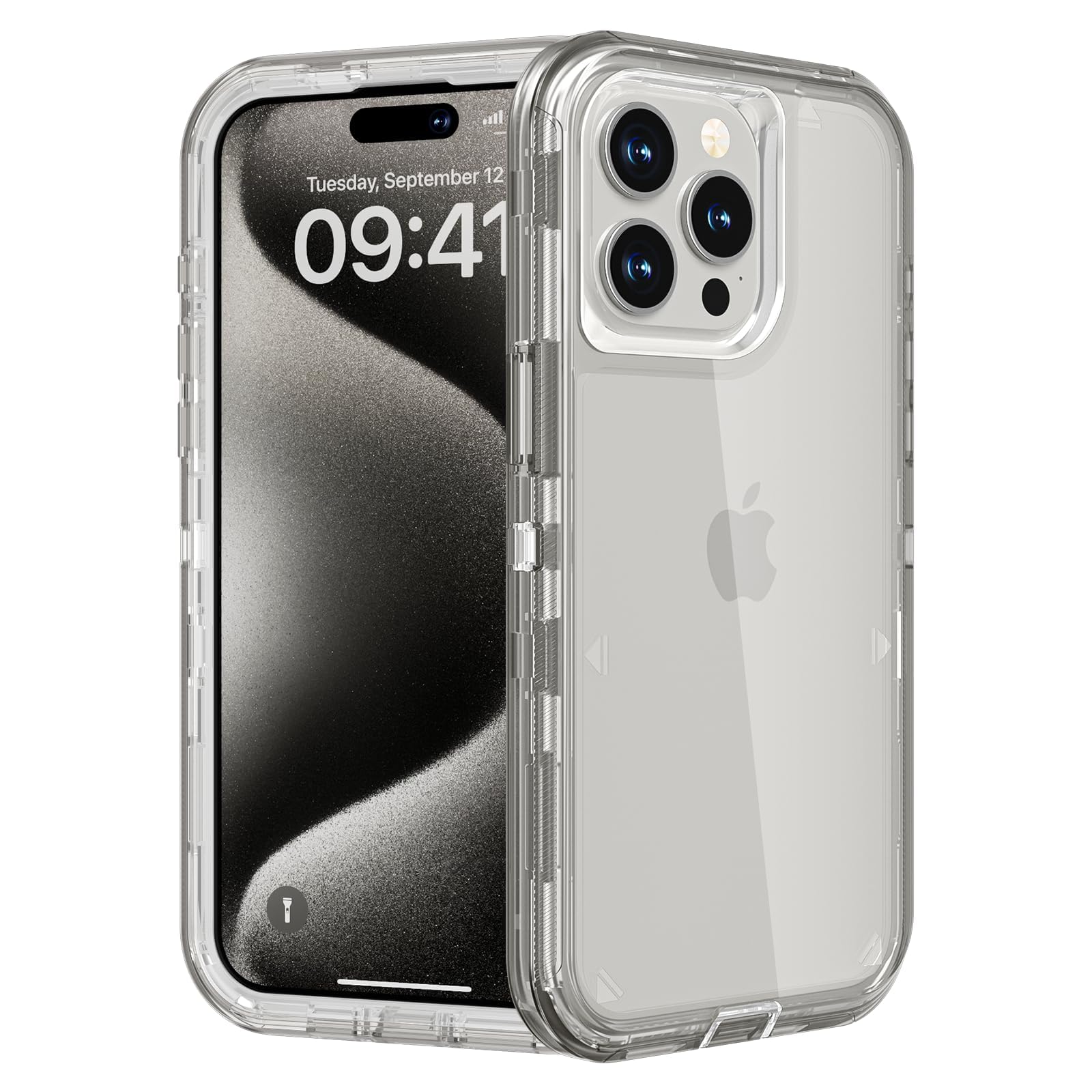 Follaroma for iPhone 15 Pro Case, Heavy Duty