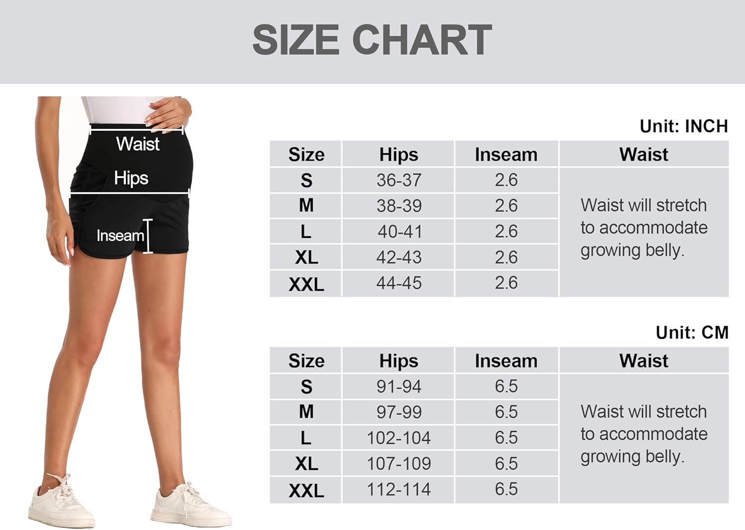 fitglam Women's Maternity Shorts Lounge Sports Yoga Pregnancy Short Pants with Pockets at  Women’s Clothing store