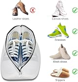 Flintronic Shoe Wash Bag 2 Pack Laundry Mesh Bags Zipper Travel Durable view 5