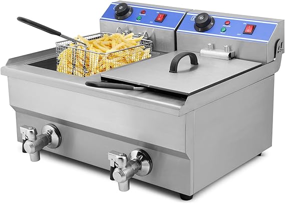 Moracle Freidora Eléctrica Profesional 6000W Freidora 20L Freidora ...