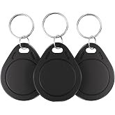 10pcs RFID Key Fobs 125khz RFID Writable T5577 fob tag T5577 Proximity ID Card Token Key Tag Rewritable for Access Control Systems &amp; Security Lock