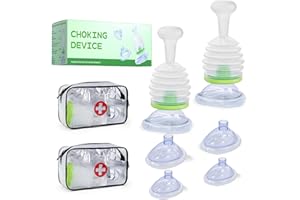 DLILIDI Anti Choking Device (2 Pieces Set) .Portable Choking Rescue Device for Children and Adults,First Aid Choking Device,Travel & Home Kit - Apparatus, Suction, Operating; Room, Wall Vacuum Powered.