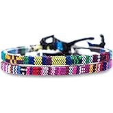 Made by Nami 2 Pcs Boho Surfer Bracelets for Women and Men Waterproof and Adjustable Braided Bracelets Set of 2 for Ethnic Hippie Style