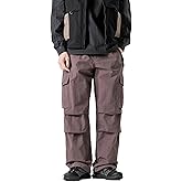 Unisex Parachute Cargo Pants Y2k–Quick Dry Joggers Lightweight Waterproof Baggy Hiking Fishing Work Pants for Outdoor