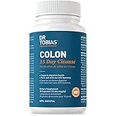 Dr. Tobias Colon 15 Day Cleanse, Gentle Detox Cleanse for Women and Men, Gut Health Supplements, Colon Cleanse Pills, Support
