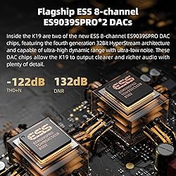 FiiO K19 Dual ES9039SPRO Desktop DAC HiFi Audio