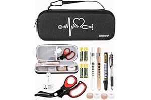 MEUUT 15 pcs Stethoscope Case Kit, Perfect Nurse Gift Include Stethoscope Case, Medical Scissors, Penlights with Batteries, Bandage Wraps, Badge Holders for Nurse
