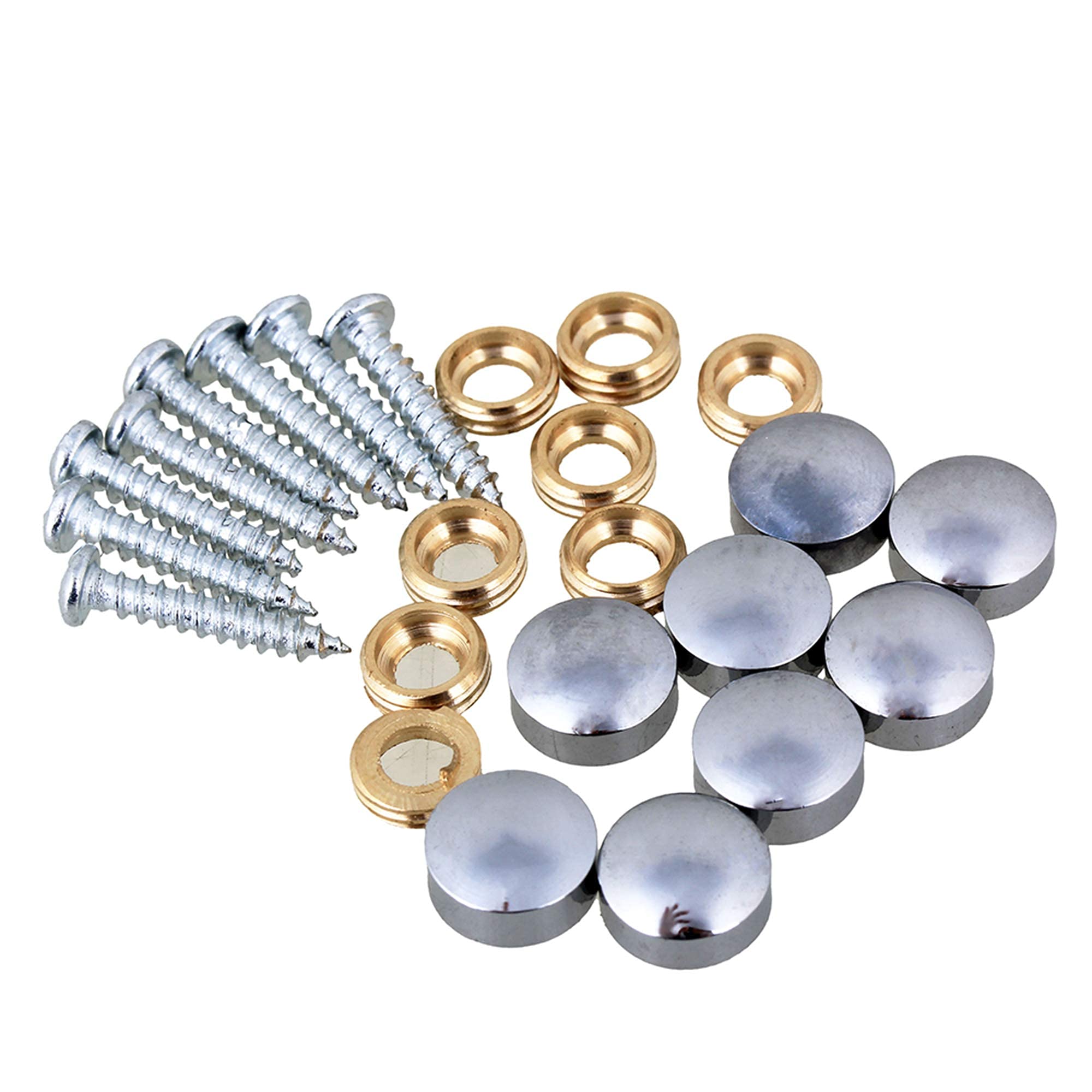 8 Pcs Mirror Screws with Decorative Cap Cover, Sign/Advertising Hardware, Construction (10mm)