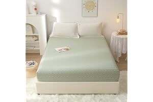 HIGHBUY 100% Soft Cotton Floral Fitted Sheet Queen Size Deep Pocket Flower Printed Queen Sheet,Cooling Bedding Deep Pocket 1 Piece Kids Comfortable Sheet(Queen, Style-A)