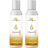 Florida Laboratories, Inc. 2 Bottles 4 oz Polysorbate 20 Food Grade Kosher