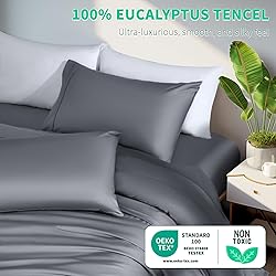 Shilucheng Tencel Sheets 4 Piece, 100% Eucalyptus
