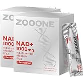 zooone- NAD+ Supplement 60pcs, Premium Nicotinamide Riboside &amp; Resveratrol, DNA Repair &amp; Healthy Aging， Advanced NAD Supplement for Men &amp; Women, Boosts Cellular Energy