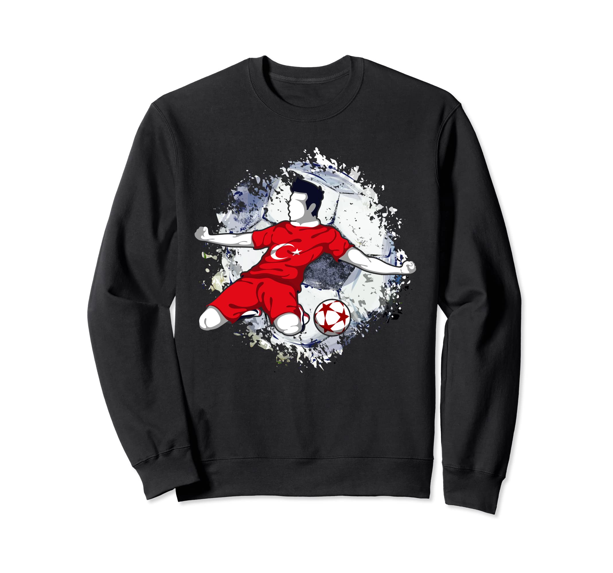 Turkey Soccer Turkish National Flag Proud Football Striker Sweatshirt