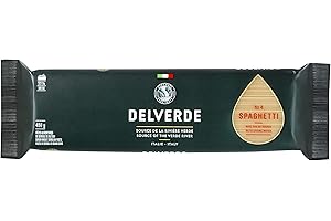 Delverde Spaghetti Pasta, Healthy Noodles, Unique Ingredients, Easy Preparation, 450g