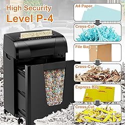 Suntiko Paper Shredder, 18-Sheet Cross Cut Level