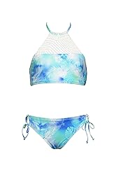 Hobie Girls' High Neck Halter Top and Side Tie