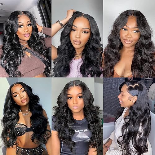 Sunelk Body Wave Lace Front Wigs 13x4 HD Transparent Lace Frontal