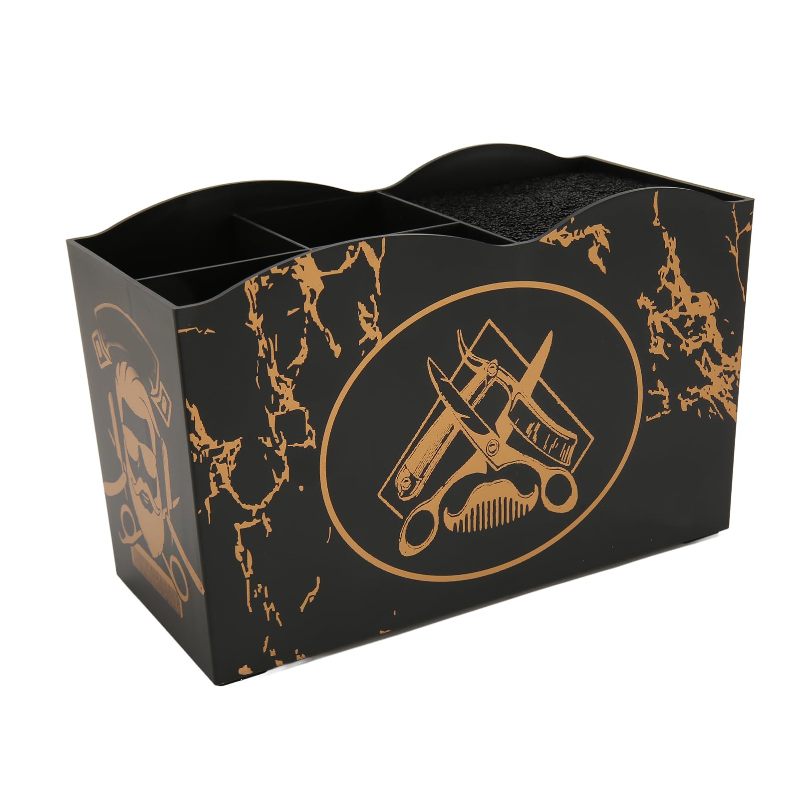 Barber Scissors Holder Box, Hairdressing Scissors Storage Holder, Hairdressing Tools Storage Box for Hairstyling Combs Clips Brushes, Salon Barber Scissor Holder Organizer