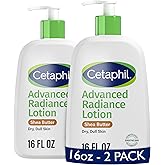 Cetaphil Body Lotion, Advanced Radiance Lotion with Shea Butter for Dry, Sensitive Skin, 16 oz, Pack of 2, Fragrance Free, Hypoallergenic, Non-Comedogenic