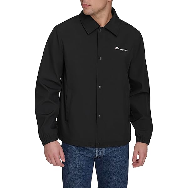 Champion Men's Classic Coaches Jacket, surf The Web, Medium at