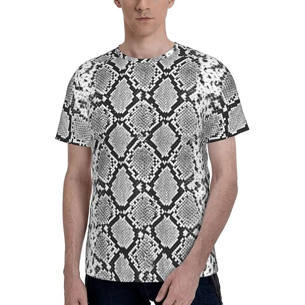 Men's Casual Short Sleeve T-Shirt - Snake 'Don't Tread On Me' 3D Graphic Print