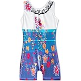 HOZIY Gymnastics Leotards for Girls Sparkly Biketard Mermaid Green Red Hot Pink Polka Dots