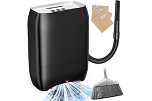 LyriFine Touchless Vacuum Automatic Dustpan, 3-Pack Dustbags Automatic Dustpan with Nozzle Attachment, Auto Sensors Hair Vacuum for Salons, 2 Cleaning Modes Electric Dustpan for Floors Pet Hair Food