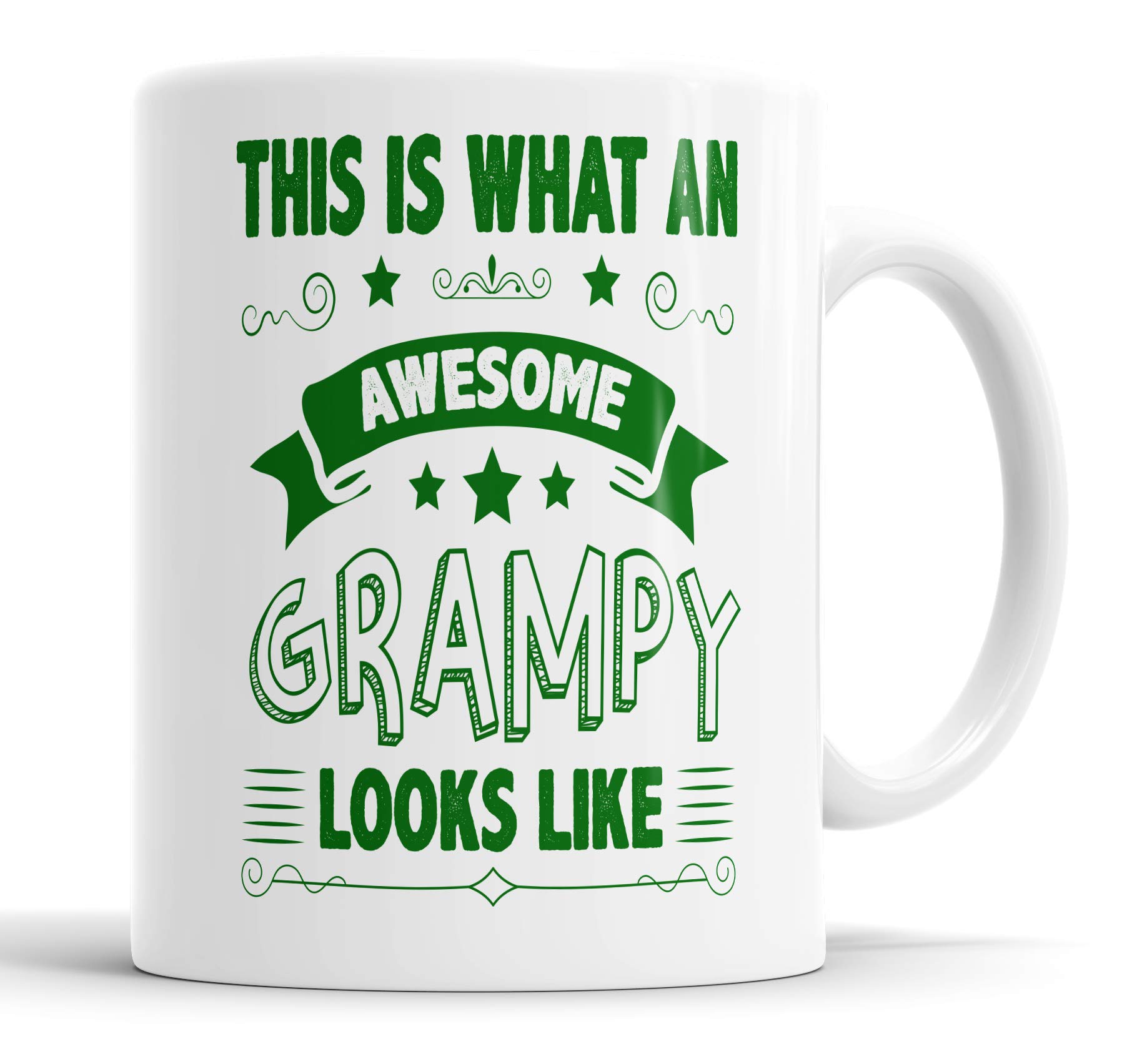 This is What an Awesome Grampy Looks Like Mug Humour, Joke, Leaving Present, Friend Gift Cup Birthday Christmas, Ceramic Mugs