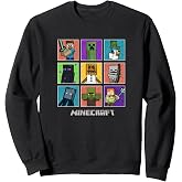 Minecraft Group Shot Colored Box Up Sweatshirt
