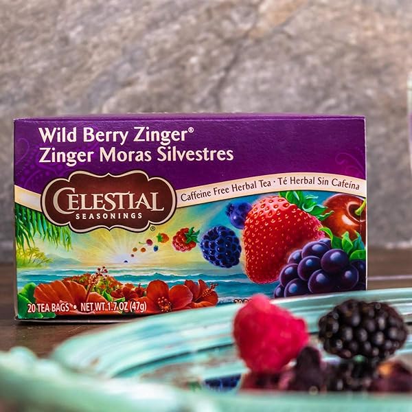 CELESTIAL SEASONINGS, TEA, WILD BERRY ZINGER, 20 CT