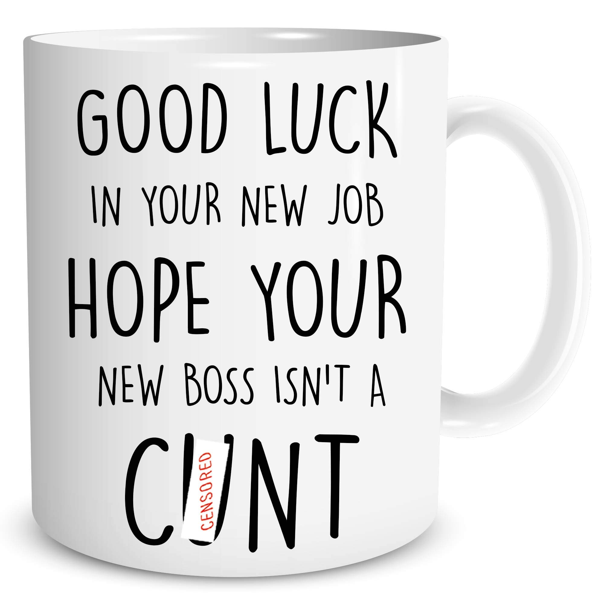 Good Luck Colleague Leaving Gift Present Novelty Funny C*nt Coffee Mug New Job Work Gift Funny Mug Office Banter Present Joke WSDMUG1390