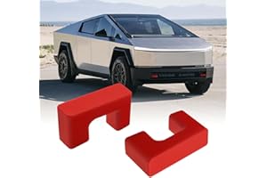 Klutchtech Tow Hook Covers Fit for Tesla Cybertruck 2024 2025, Hitch Cover Front Customized Car Tow Hooks Compatible with Tesla Cybertruck Accessories 2025 2024 (Red)