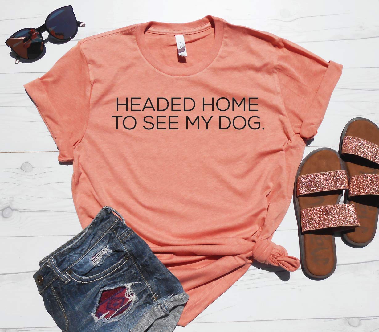 Headed Home To See My Dog Shirt - Dog Lover Shirt - Dog Mom Shirt - Cute Dog Shirt - Heade