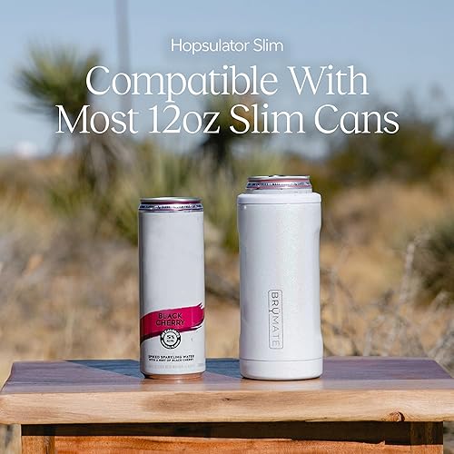 BrüMate Hopsulator Slim Can Cooler Insulated for 12oz Slim Cans