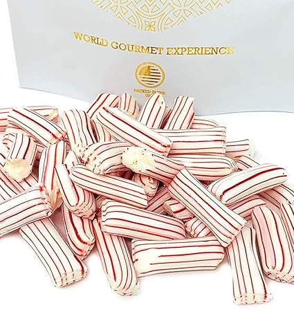 Amazon Com Christmas Creamy Mint Filled Peppermint Straws Red