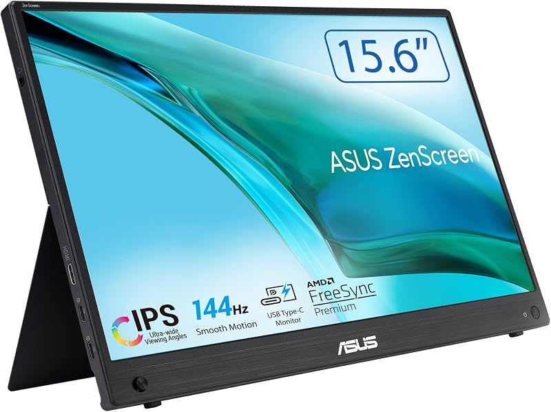 ASUS ZenScreen MB16AHG Portable Monitor 15.6 Full HD 1080p IPS 144Hz USB-C