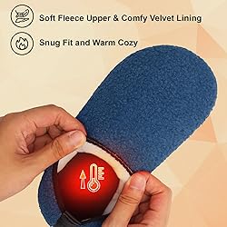 QFH Womens Mens Winter Warm Shoes Indoor Bedroom
