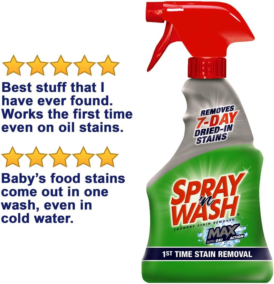 Spray 'N Wash Max Laundry Strain Remover 16 oz: Health & Personal Care