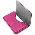 RFID Blocking Wallet - Minimalist Leather Business Credit Card Holder - Rose