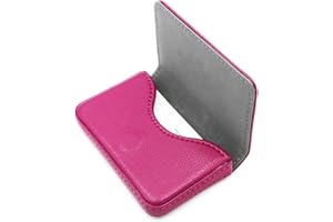 AI-DEE RFID Blocking Wallet - Minimalist Leather Business Credit Card Holder - Rose