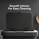 Tydi 4.5L Food Waste Bin with Press-Button Lid Dark Grey view 5