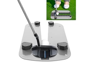 LANGZIHT Golf Putting Trainer Aid | Improve Putting Accuracy | Personalized Difficulty Adjustments | Proper Putting Basics - Setup, Eye Position, and Face Alignment | Golf Putters Training