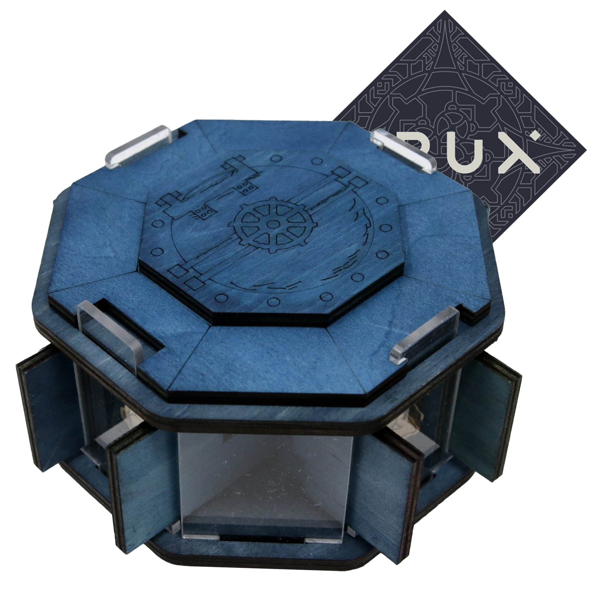 Jailbreak 4.0 Secret Escape Box - Very Tricky Wooden Puzzle Box - Over 30 Steps - Includes Crux Sticker