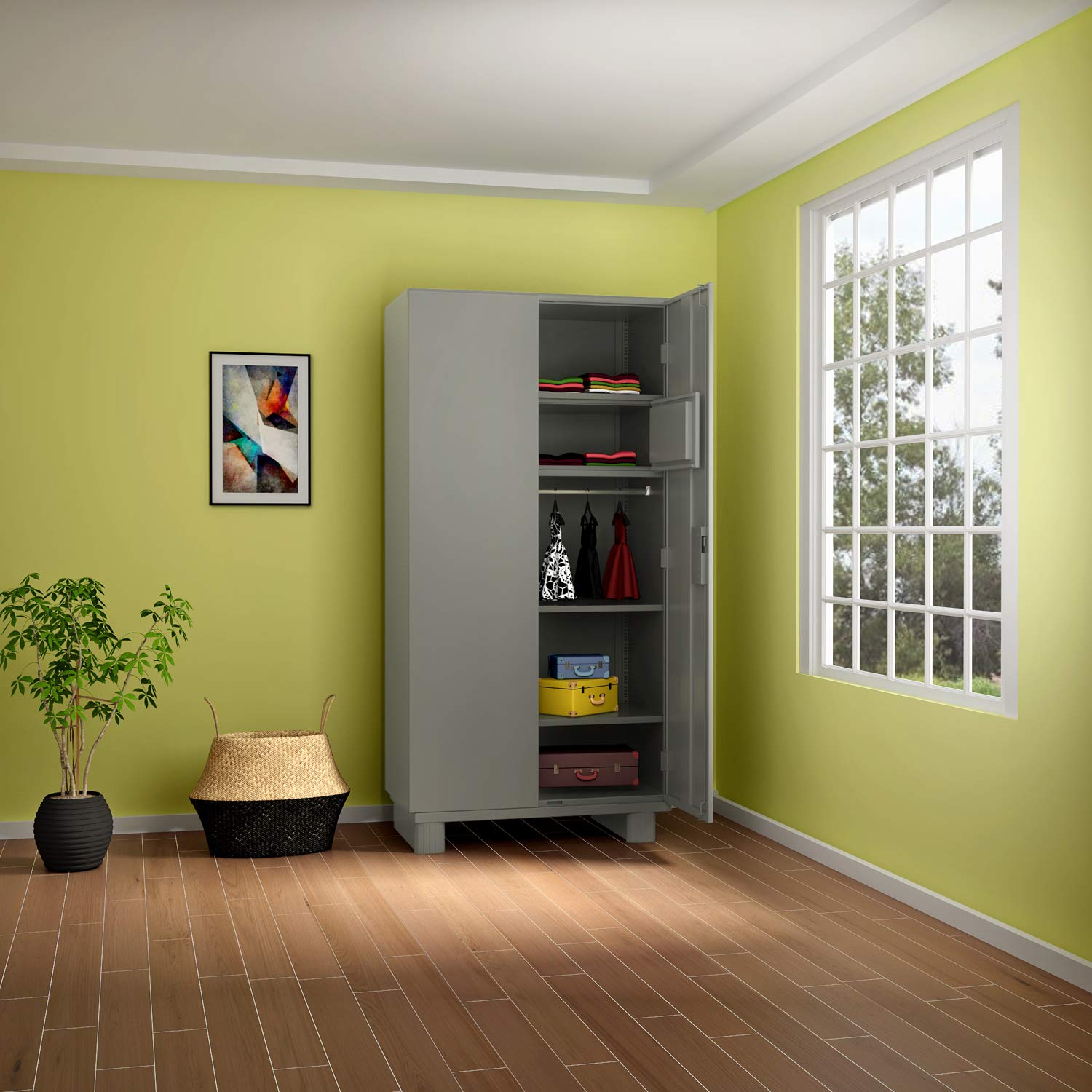 GODREJ INTERIO Storwel M2 Alloy Steel Glossy Finish Almirah (Prince