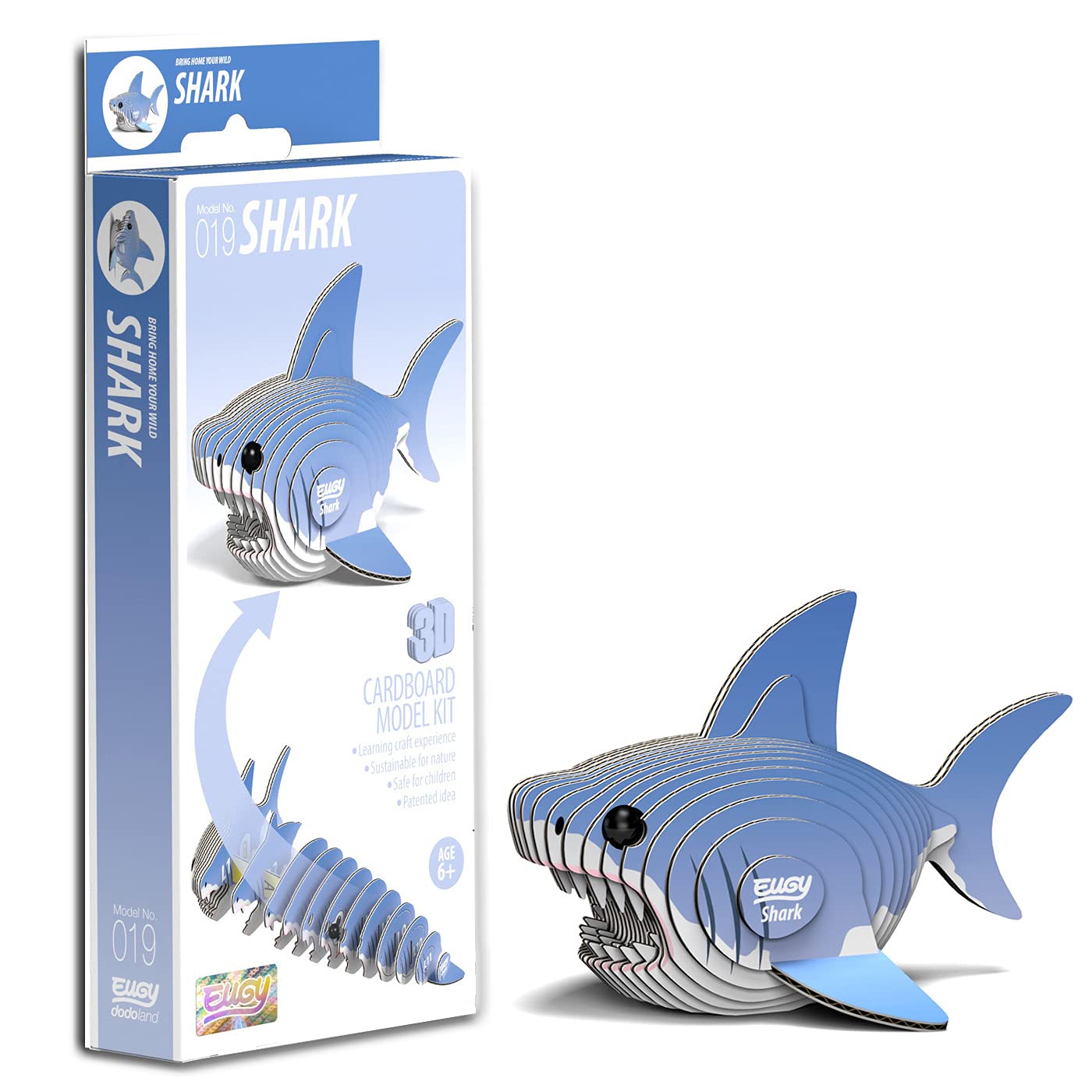 EUGY 3D Shark Model, Craft Kit โ image 1