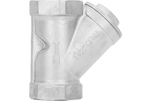 Y Shaped DN40 1-1/2" PT Thread Stainless Steel Double Layers Structure Valve Connector, Y Type Valve Pipe Fitting for Water G