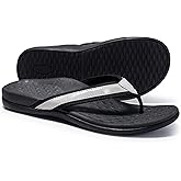 LLSOARSS Plantar Fasciitis Feet Sandal with Arch Support - Best Orthotic flip Flops for Flat Feet,Heel Pain- for Women