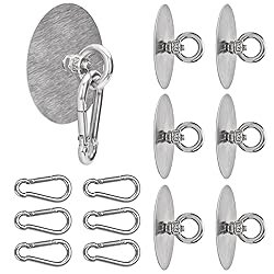 Sankoly 6 Pcs Self Adhesive Ceiling Hook Stainless