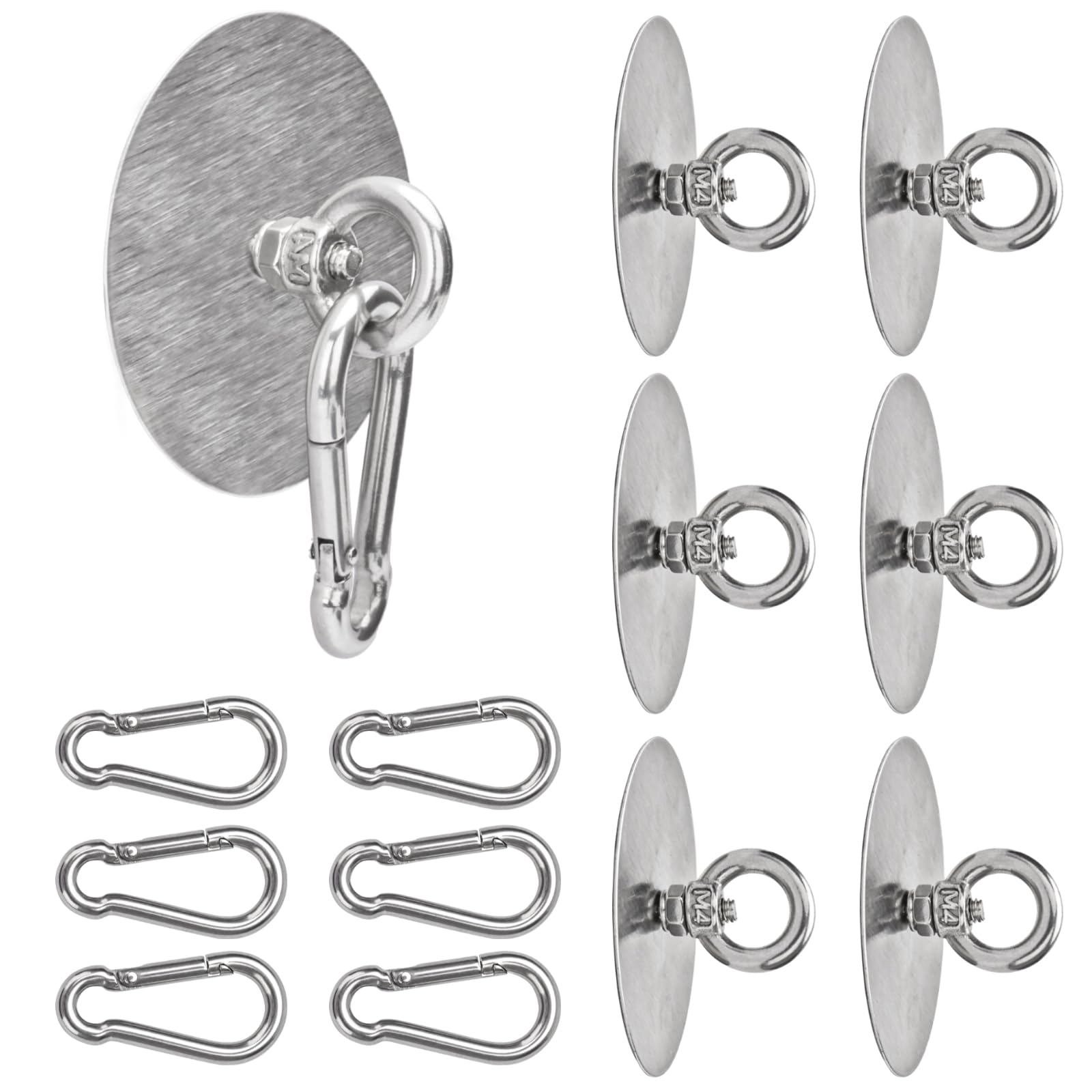 Sankoly 6 Pcs Self Adhesive Ceiling Hook Stainless