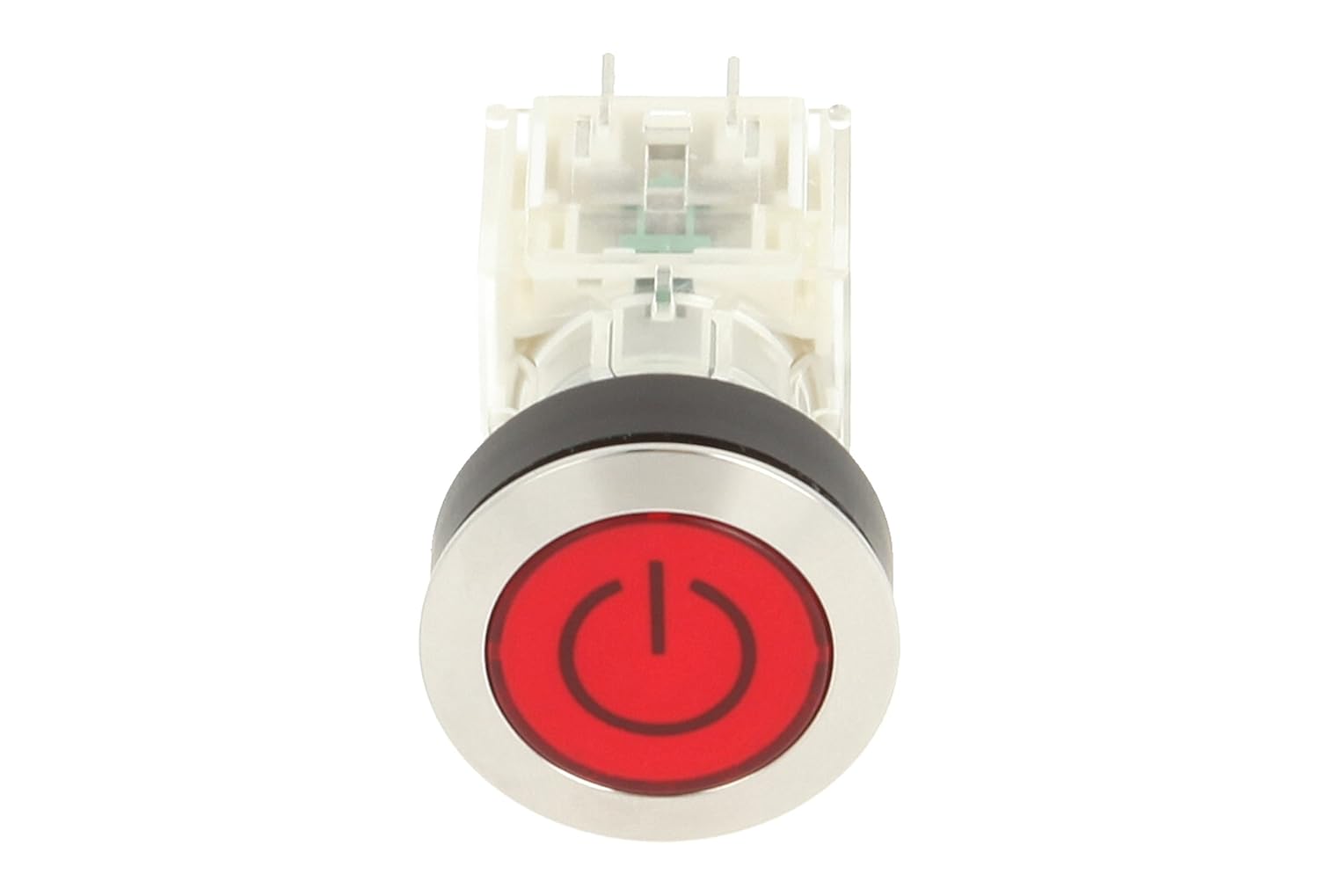 Schlegel 23.000.729 Push Button Stainless Steel, Button Cap, Red, Identification Plate Symbol On/Off, Push Contact Sensor 1 NO Contact - Image 5